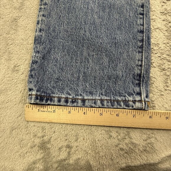 Levis 501 Jeans Mens 30x30 Blue Denim Button Fly Grunge Faded Straight Pants Y2K - Picture 9 of 16
